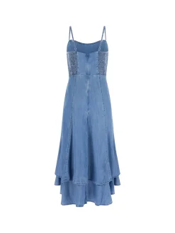 ABITO DONNA - GUESS APPAREL BLU - W6GK89 D0908