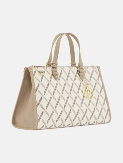 BORSA A MANO DONNA - ARMANI EXCHANGE BIANCO-SABBIA - XW000400 AF17155