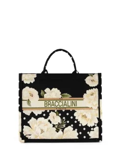 BORSA A MANO DONNA - BRACCIALINI BIANCO-NERO - B19280-TY