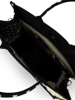 BORSA A MANO DONNA - BRACCIALINI BIANCO-NERO - B19280-TY