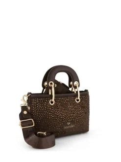 BORSA A MANO DONNA - BRACCIALINI MARRONE - B19242-YY
