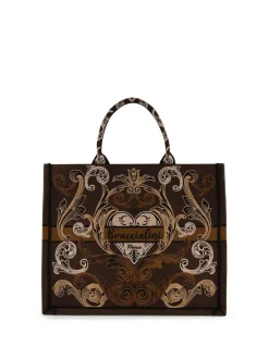 BORSA A MANO DONNA - BRACCIALINI MARRONE - B19280-TY