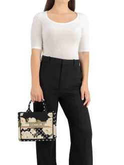 BORSA A MANO DONNA - BRACCIALINI BIANCO-NERO - B19281-TY