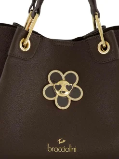 BORSA A MANO DONNA - BRACCIALINI MARRONE - B19211-YY