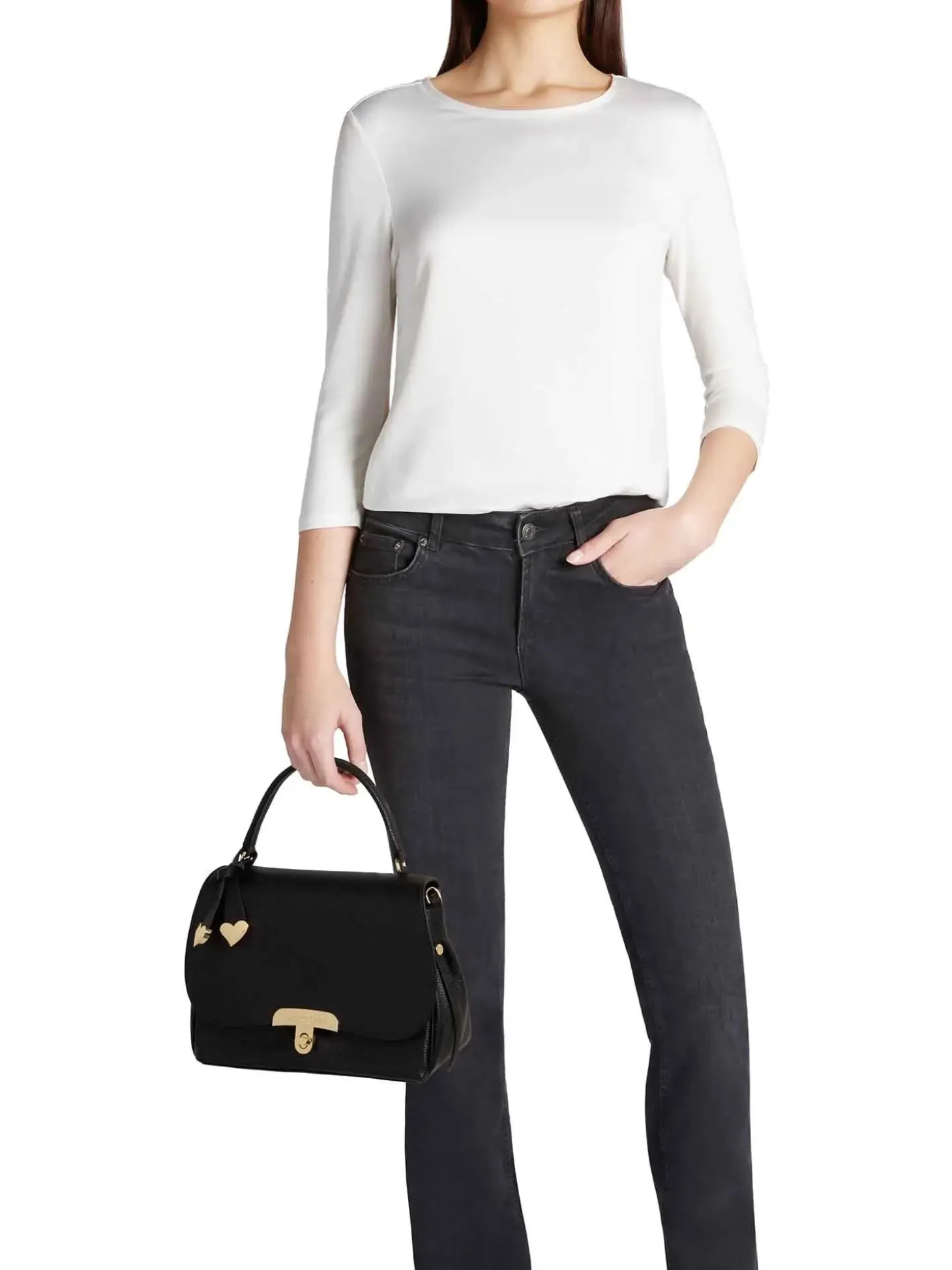 BORSA A MANO DONNA - BRACCIALINI NERO - B19013-PP