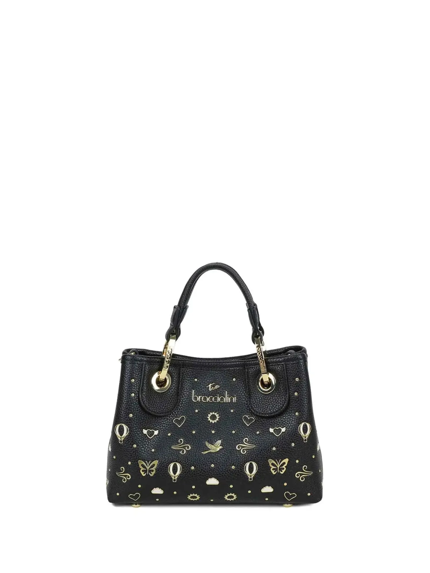 BORSA A MANO DONNA - BRACCIALINI NERO - B18883-YY