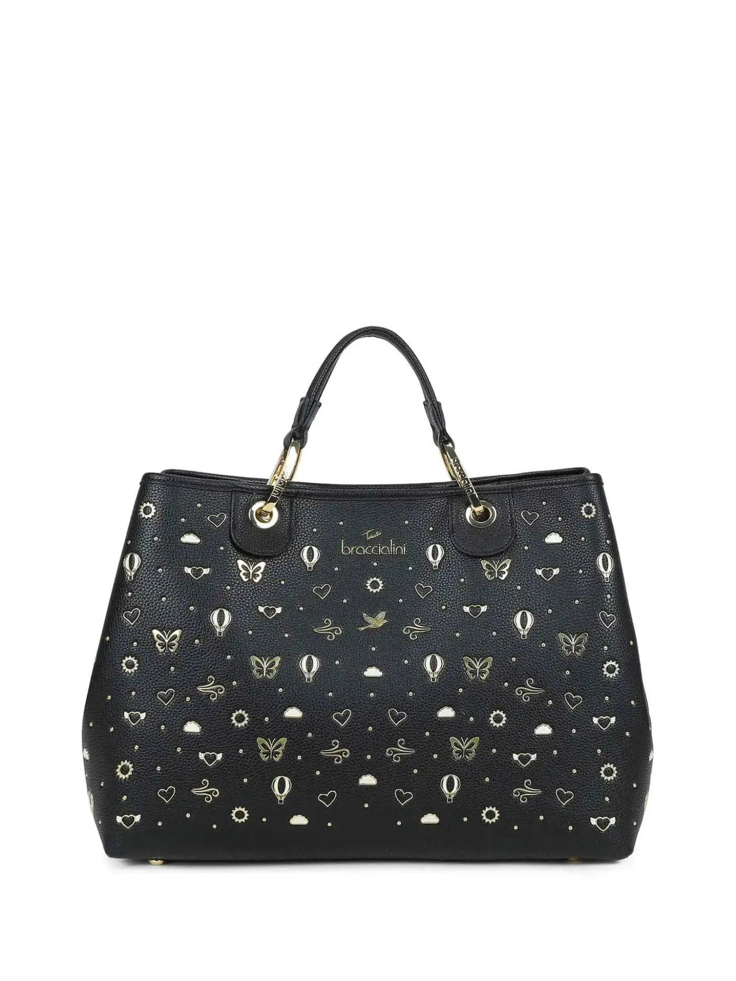 BORSA A MANO DONNA - BRACCIALINI NERO - B18880-YY