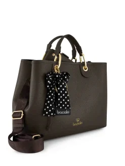 BORSA A MANO DONNA - BRACCIALINI MARRONE - B19220-YY