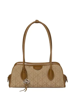 BORSA A MANO DONNA - CALVIN KLEIN MARRONE - LV04F3744G
