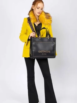 BORSA A MANO DONNA - GATTINONI ROMA NERO - BINIA8447WVP