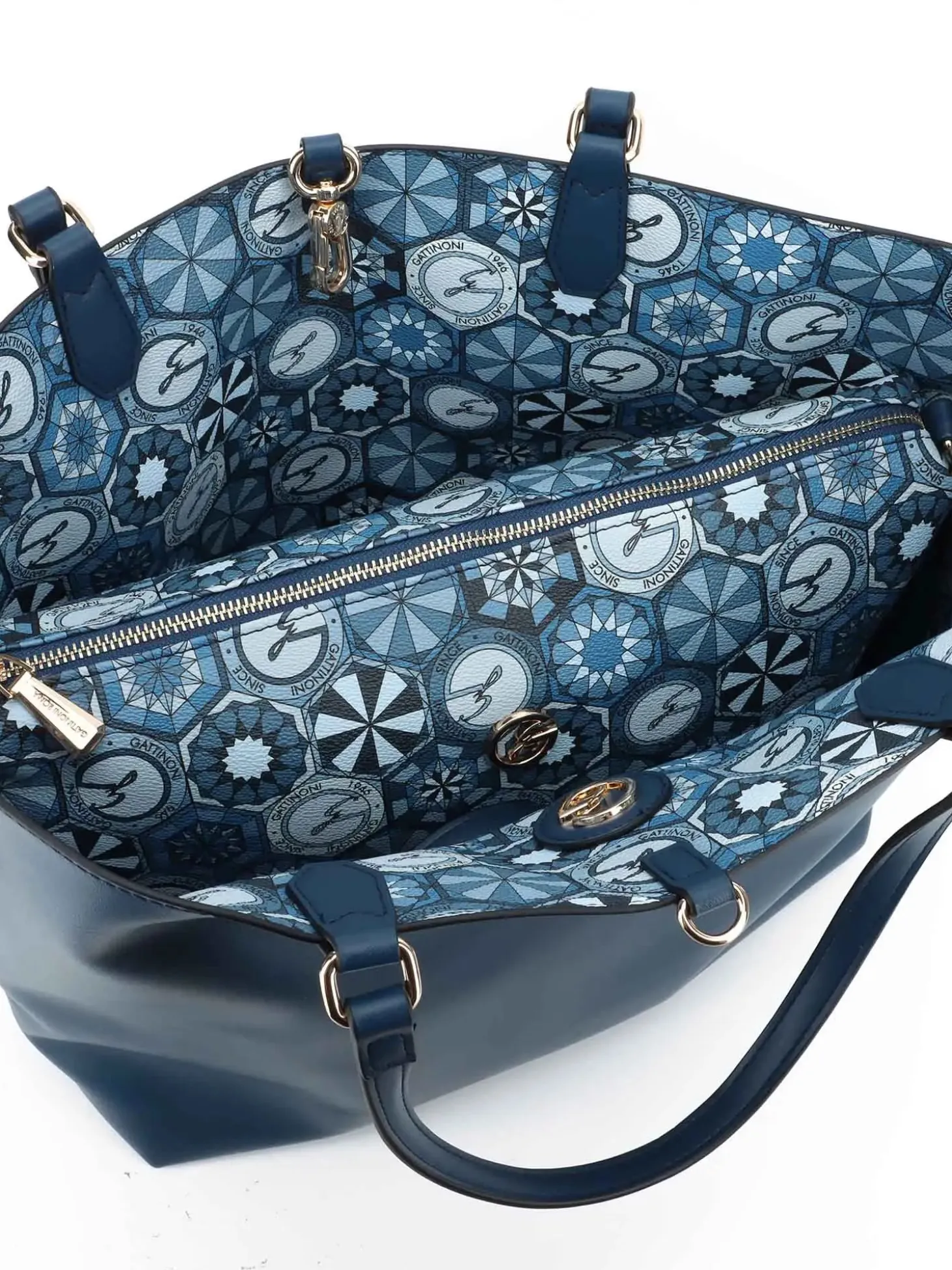 BORSA A MANO DONNA - GATTINONI ROMA BLU - BINTD8011WZT