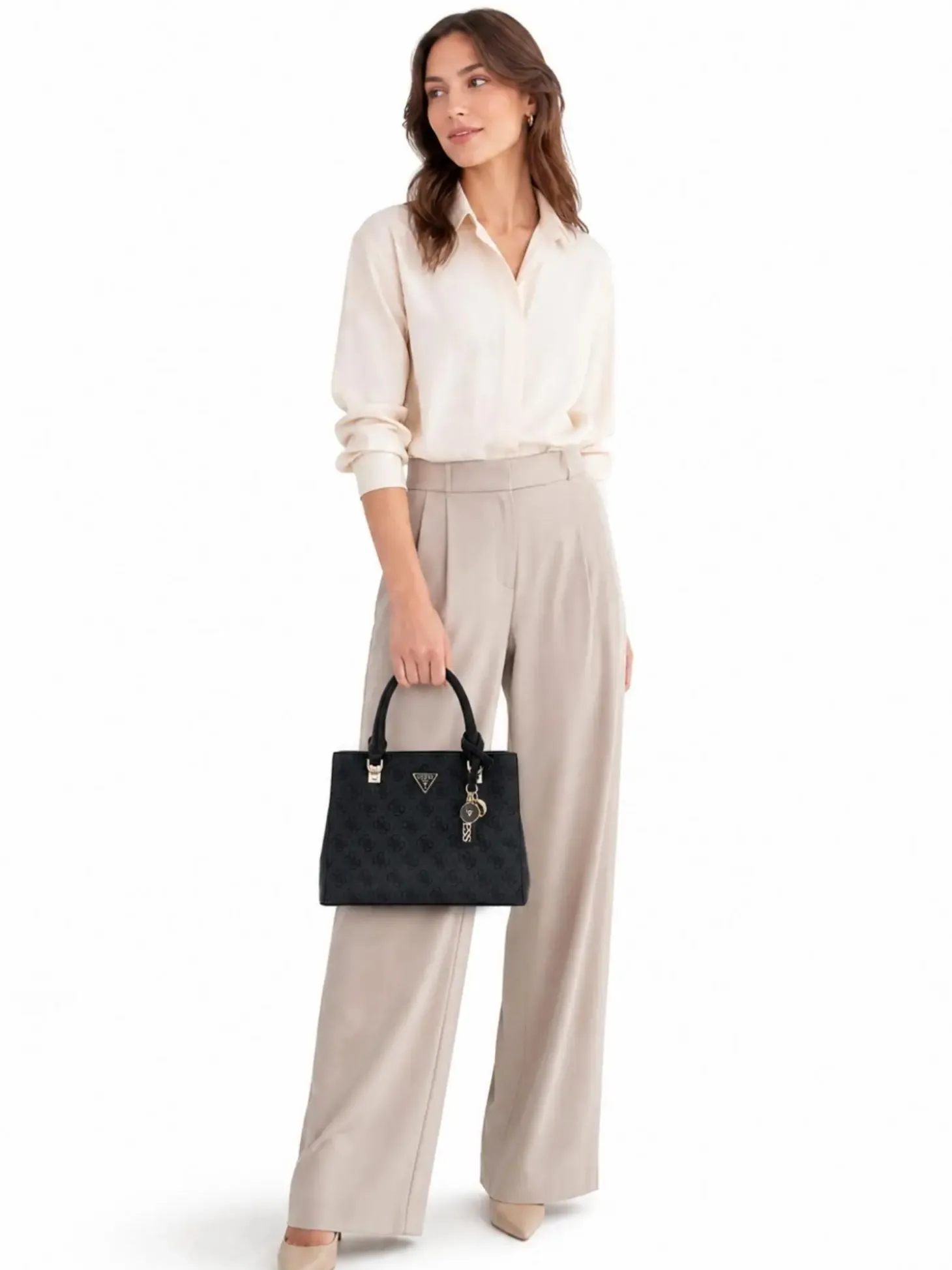 BORSA A MANO DONNA - GUESS CARBONE - HWBG96 72050