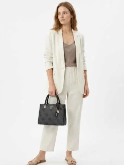 BORSA A MANO DONNA - GUESS CARBONE - HWSO96 72050