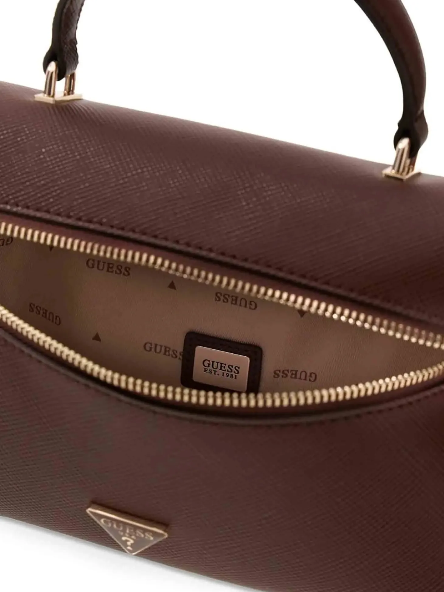 BORSA A MANO DONNA - GUESS MARRONE - HWZG22 27770