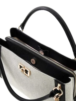 BORSA A MANO DONNA - GUESS NATURALE-NERO - HWAG97 19070
