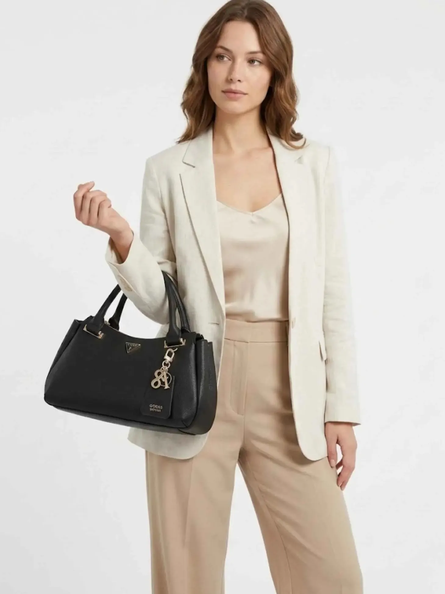 BORSA A MANO DONNA - GUESS NERO - HWBG96 64060
