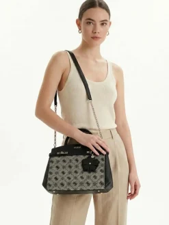 BORSA A MANO DONNA - GUESS NERO - HWJP99 02060