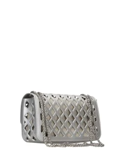 BORSA A MANO DONNA - MARC ELLIS ARGENTO - FLAT BASKET
