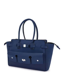 BORSA A MANO DONNA - SAVE MY BAG BLU - S62-CLARA-L-LY