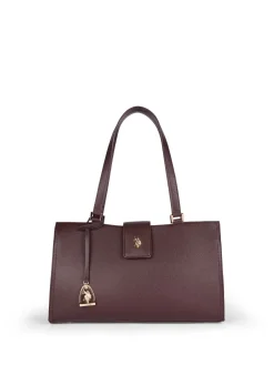 BORSA A MANO DONNA - US POLO ASSN. MARRONE SCURO - BIUJE9379WVP