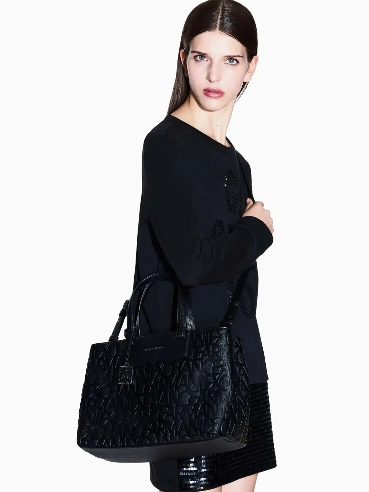 BORSA A SPALLA DONNA - ARMANI EXCHANGE NERO - XW001222 AF15774