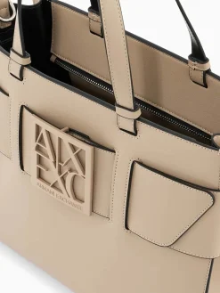 BORSA A SPALLA DONNA - ARMANI EXCHANGE SABBIA - 942689 0A874