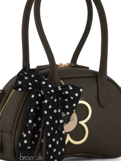 BORSA A SPALLA DONNA - BRACCIALINI MARRONE - B19225-YY