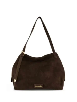 BORSA A SPALLA DONNA - BRACCIALINI MARRONE - B19373-PP