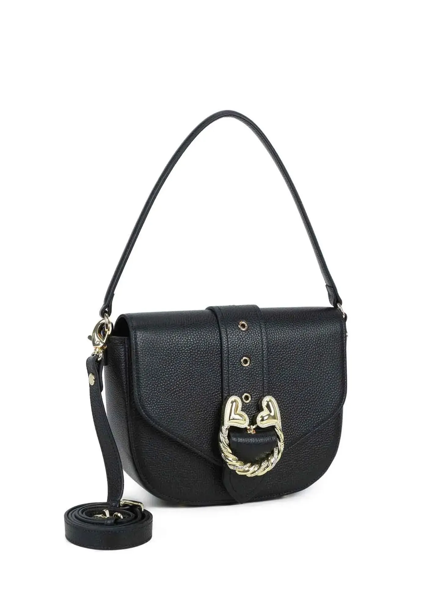 BORSA A SPALLA DONNA - BRACCIALINI NERO - B18890-PP