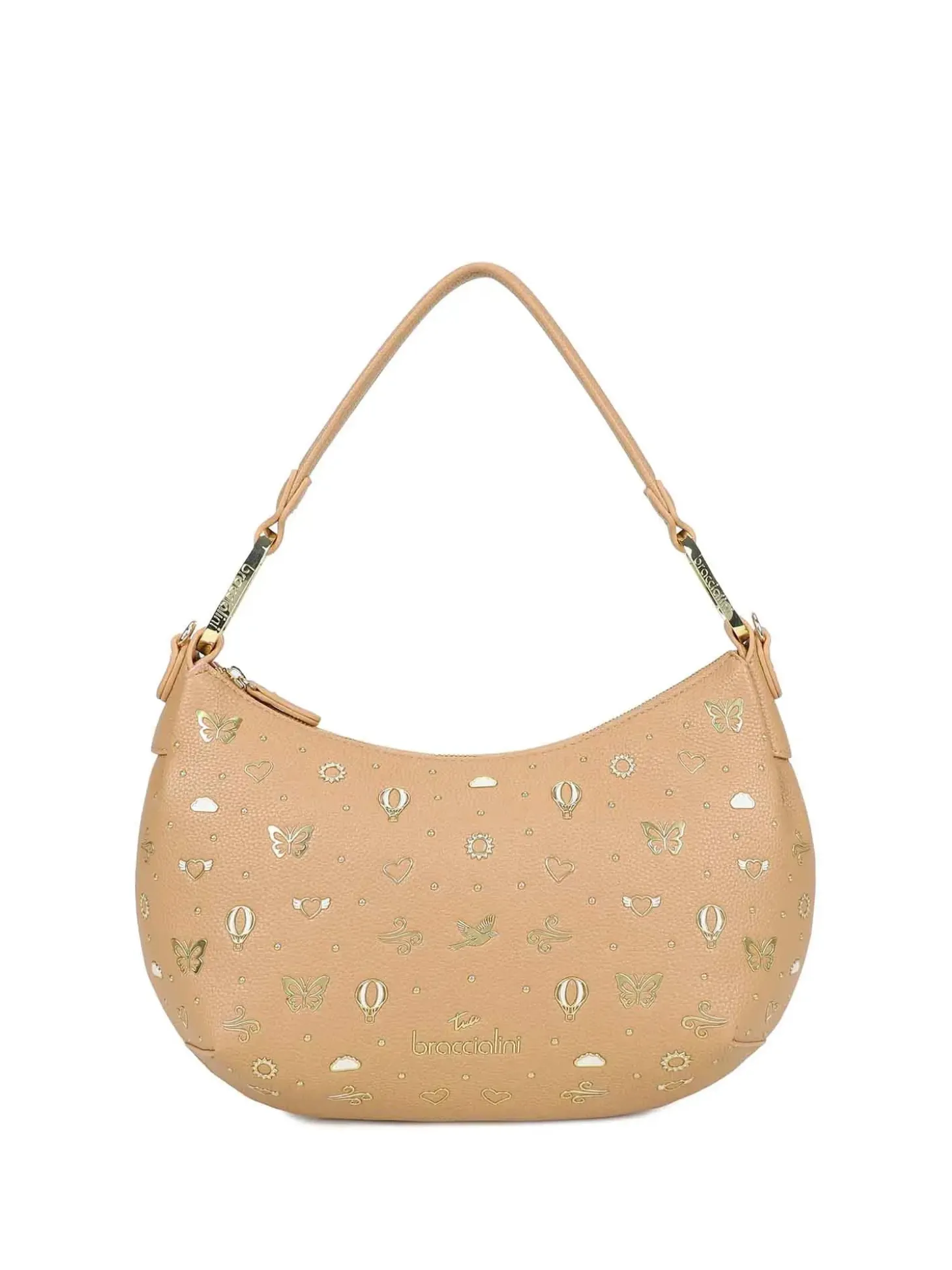 BORSA A SPALLA DONNA - BRACCIALINI BEIGE - B18882-YY