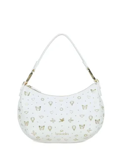 BORSA A SPALLA DONNA - BRACCIALINI BIANCO - B18882-YY