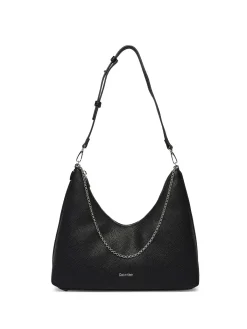BORSA A SPALLA DONNA - CALVIN KLEIN NERO - LV04F3495G