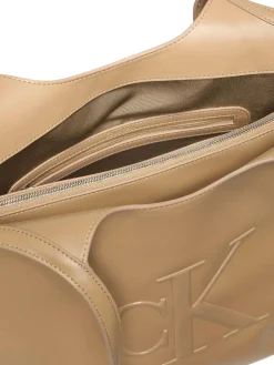 BORSA A SPALLA DONNA - CALVIN KLEIN BEIGE - LV04F3562G