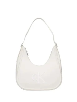 BORSA A SPALLA DONNA - CALVIN KLEIN BIANCO - LV04F3427G