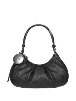 BORSA A SPALLA DONNA - CALVIN KLEIN NERO - LV04F3554G