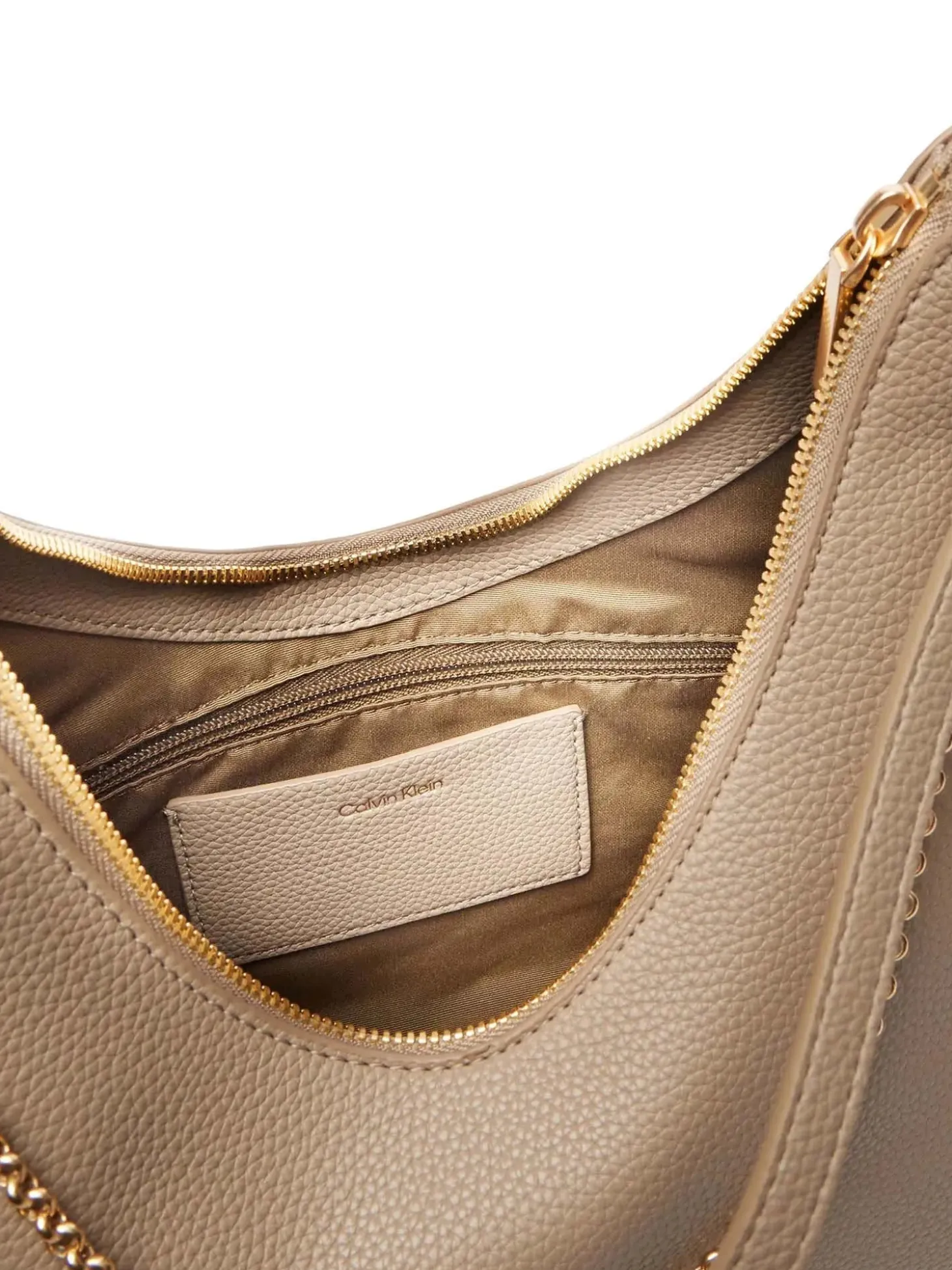 BORSA A SPALLA DONNA - CALVIN KLEIN TAUPE - LV04F3495G