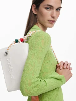 BORSA A SPALLA DONNA - DESIGUAL BIANCO - 26SAXPAB