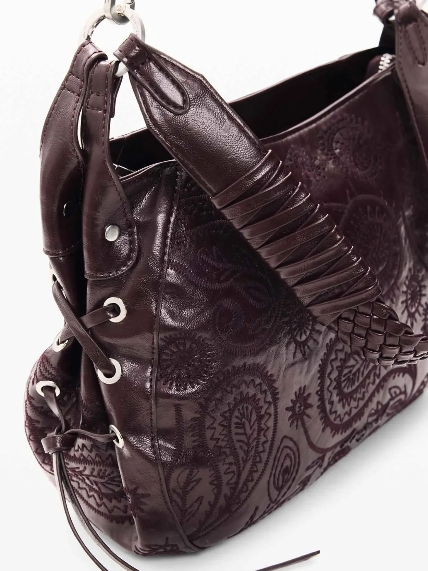 BORSA A SPALLA DONNA - DESIGUAL BORDEAUX - 26WAXP60