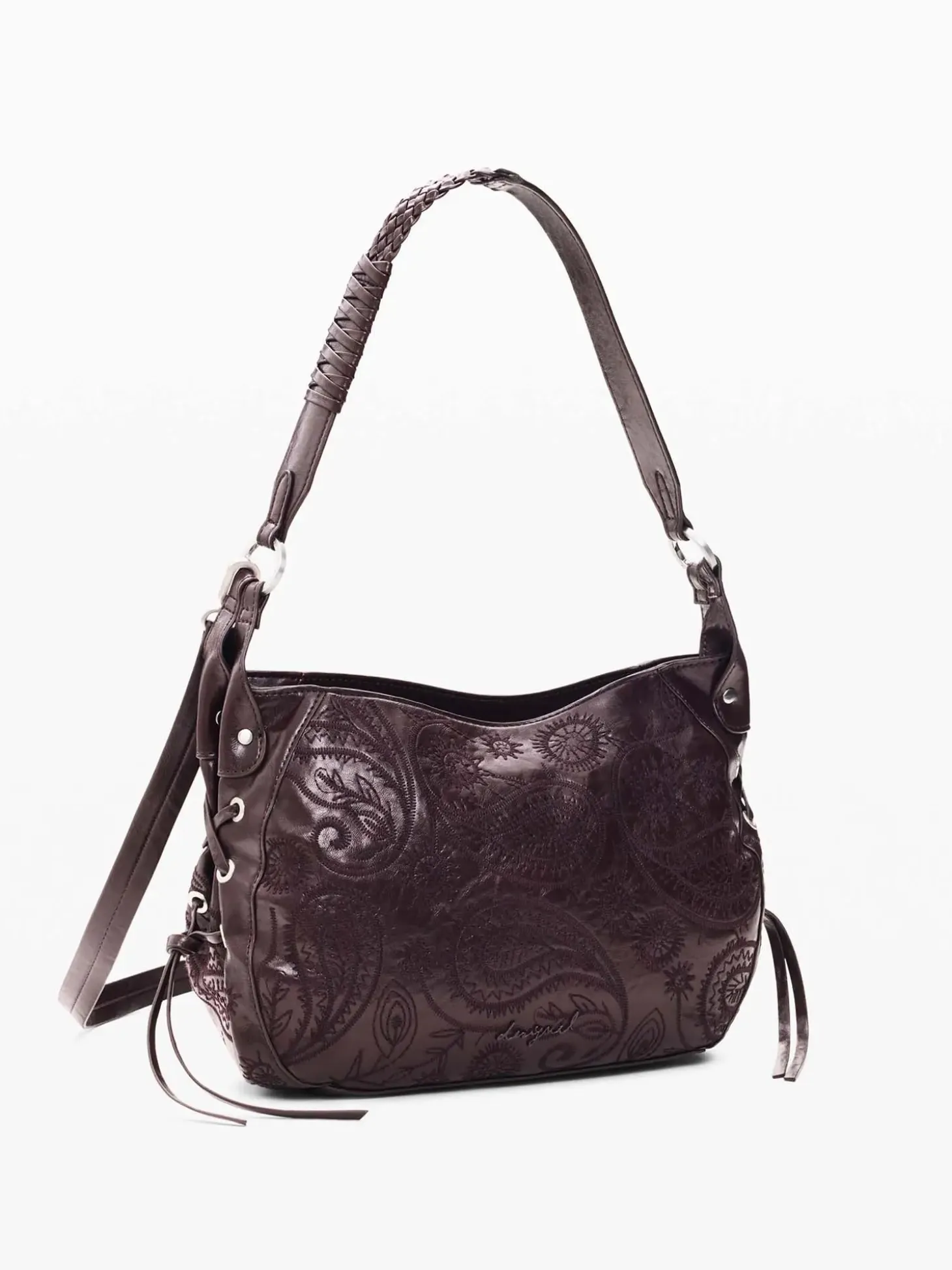 BORSA A SPALLA DONNA - DESIGUAL BORDEAUX - 26WAXP60