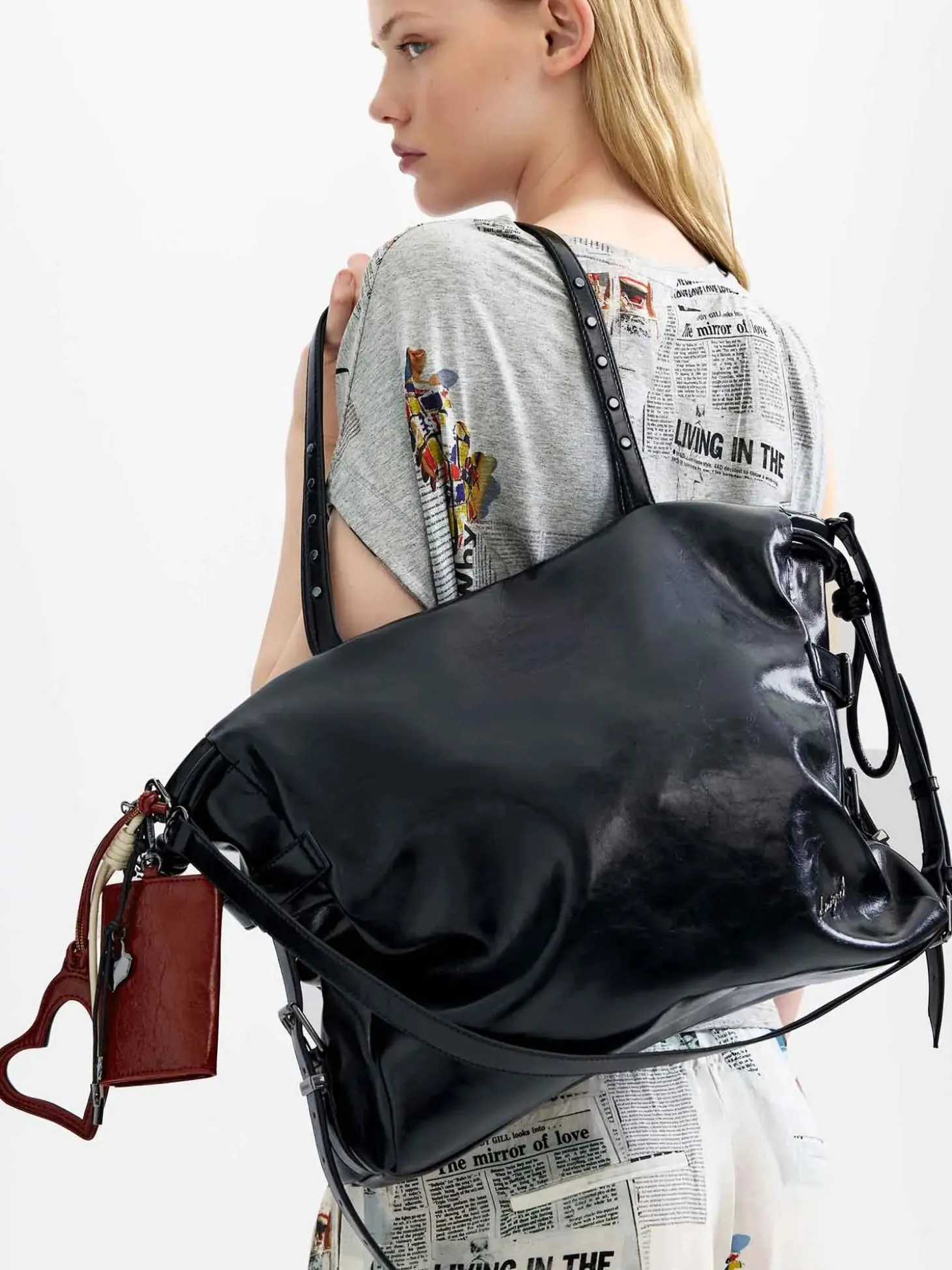 BORSA A SPALLA DONNA - DESIGUAL NERO - 26WAXP04