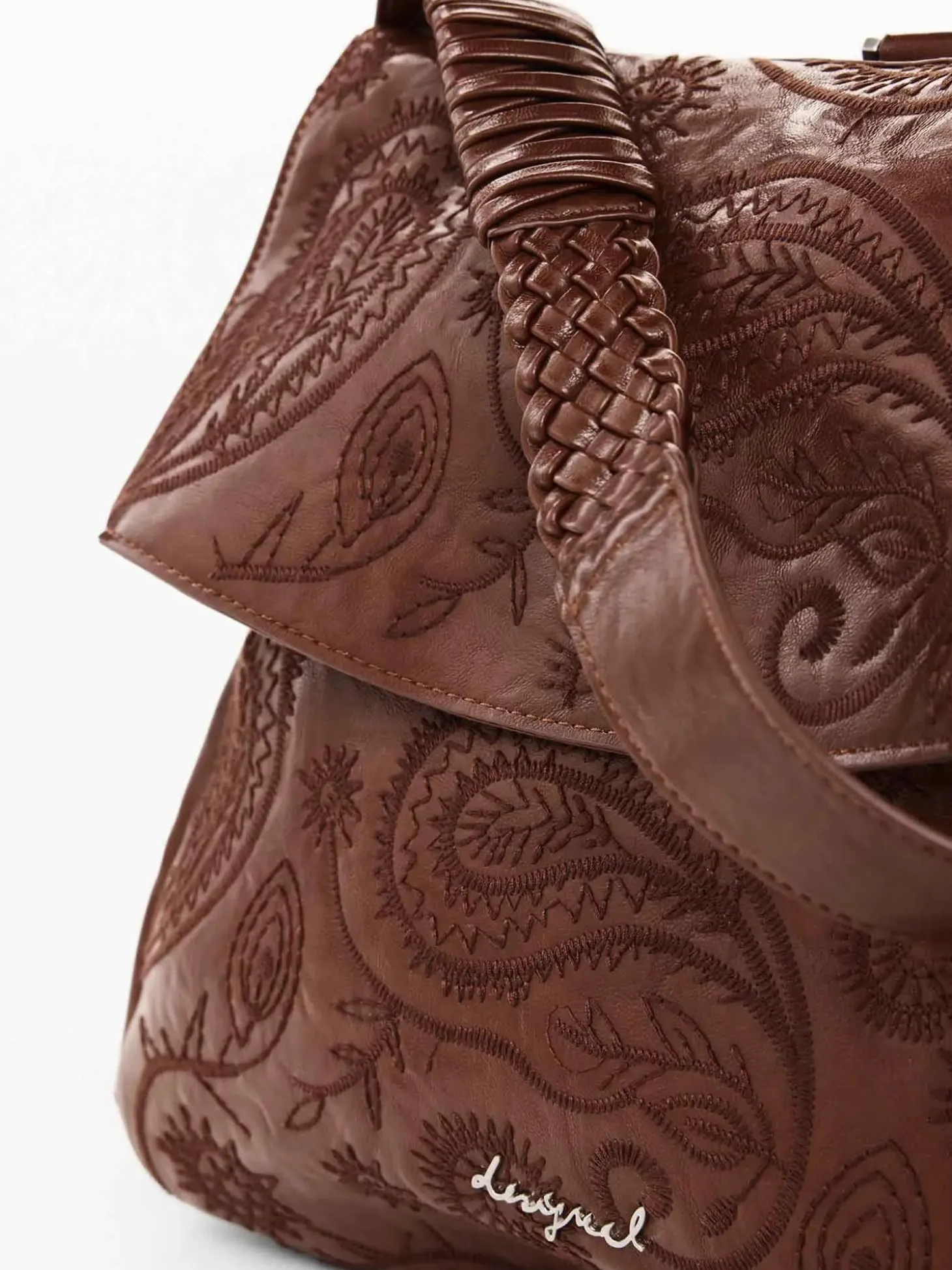 BORSA A SPALLA DONNA - DESIGUAL MARRONE - 26WAKP29