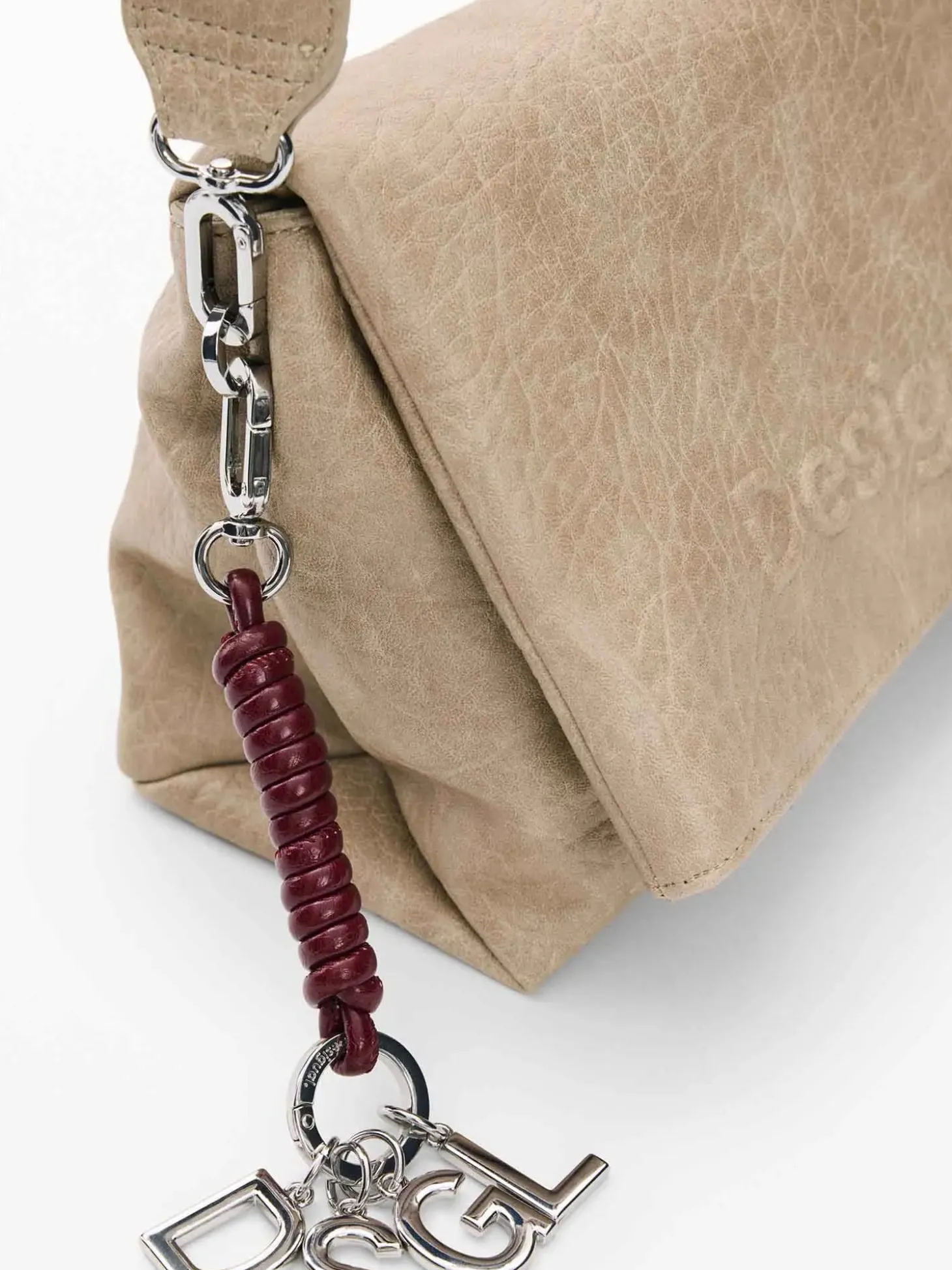 BORSA A SPALLA DONNA - DESIGUAL BEIGE - 26WAXP51