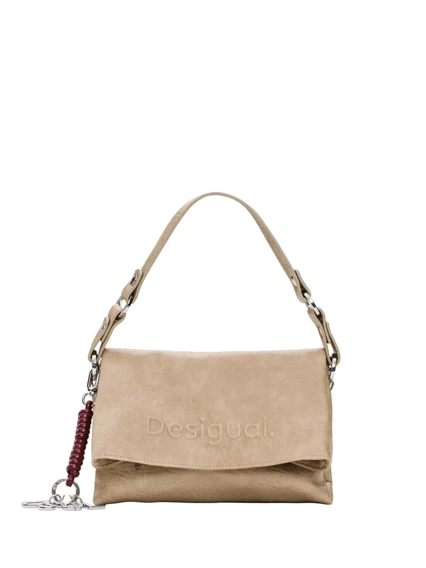 BORSA A SPALLA DONNA - DESIGUAL BEIGE - 26WAXP51