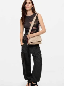BORSA A SPALLA DONNA - DESIGUAL BEIGE - 26WAXP51