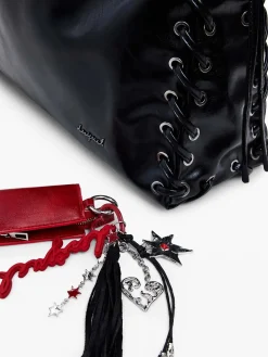 BORSA A SPALLA DONNA - DESIGUAL NERO - 26SAXP86