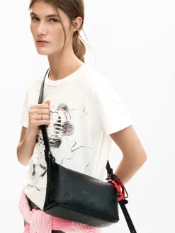 BORSA A SPALLA DONNA - DESIGUAL NERO - 26SAXP75