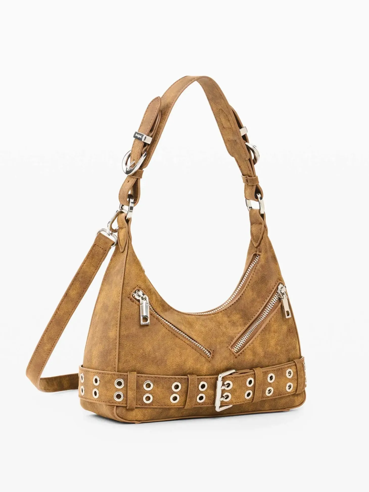 BORSA A SPALLA DONNA - DESIGUAL MARRONE - 26WAXP68