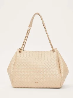 BORSA A SPALLA DONNA - GAUDI CREMA - V6AE-12850