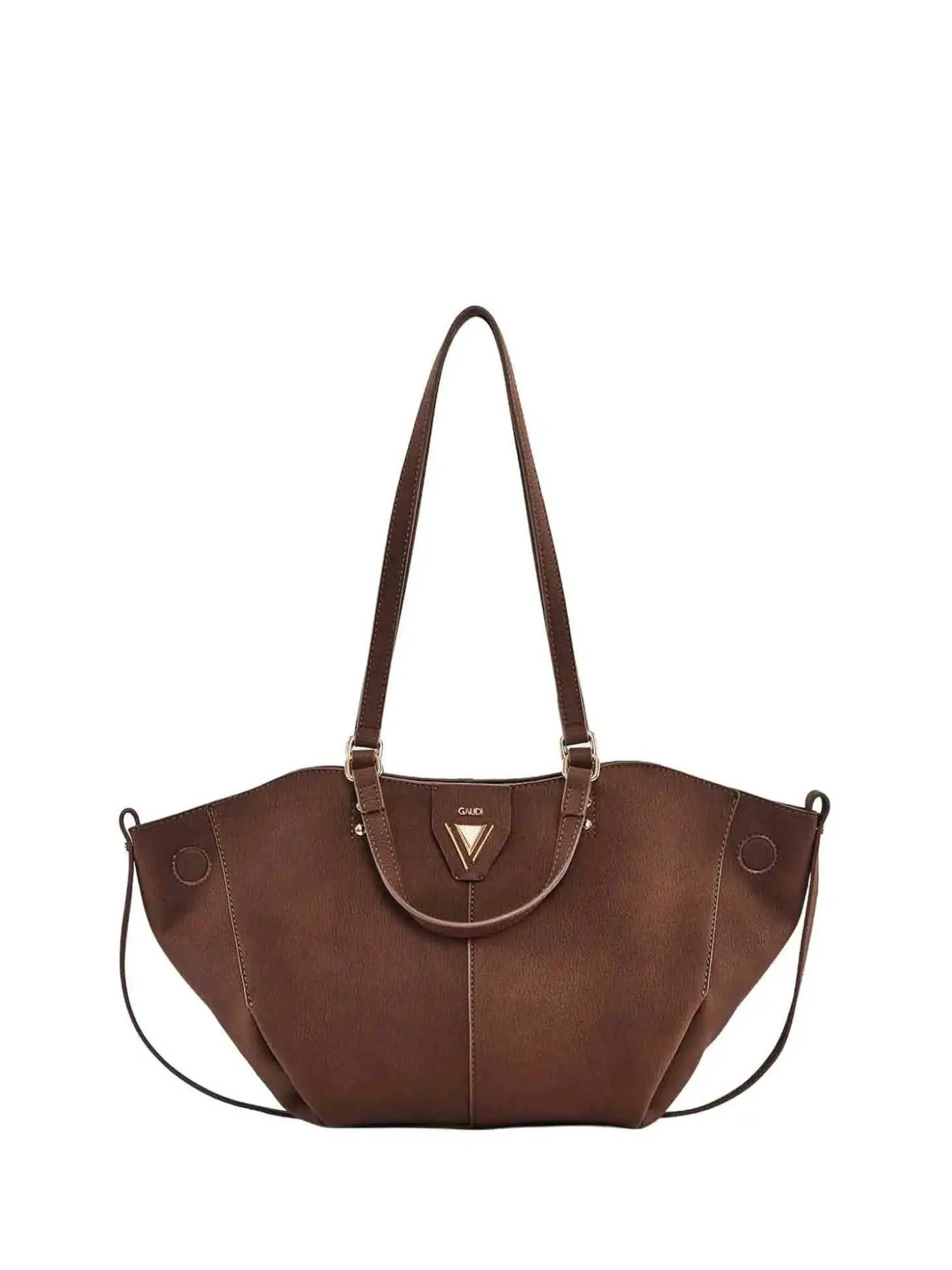 BORSA A SPALLA DONNA - GAUDI MARRONE - V6AI-13001