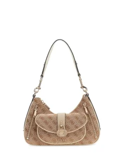 BORSA A SPALLA DONNA - GUESS MARRONE - HWJG83 62180